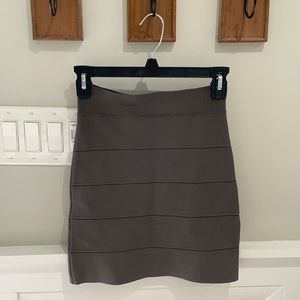 BCBG Max Azria Grey Bandage Mini Skirt XS